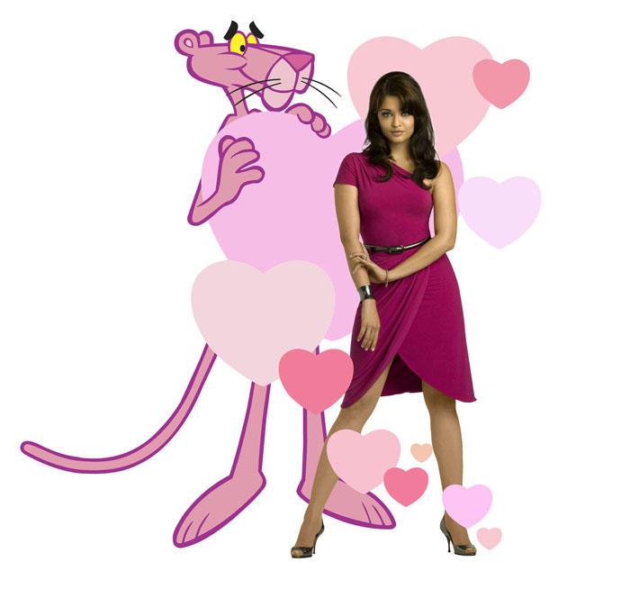 Айшвария Рай (Aishwarya Rai) и Стив Мартин (Steve Martin) в фотосессии для фильма Pink Panther 2 (2009), фото 1