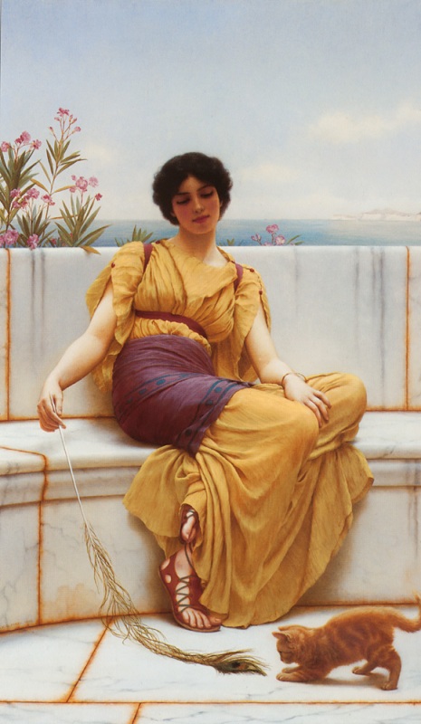   .  / John William Godward. Idleness
