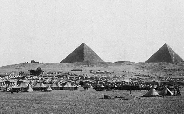 Военный лагерь австралийских солдат в Египте, Первая мировая война
