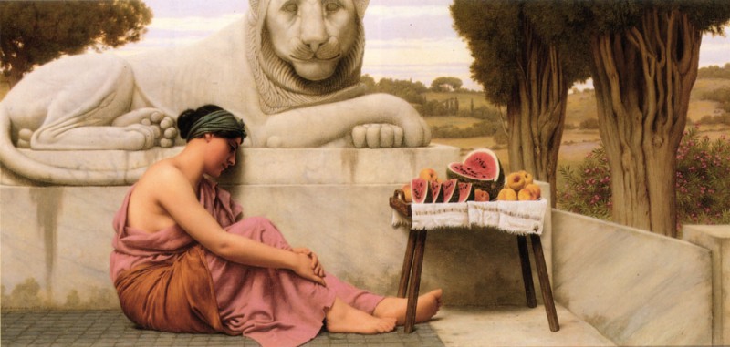   .   / John William Godward. The Fruit Vendor