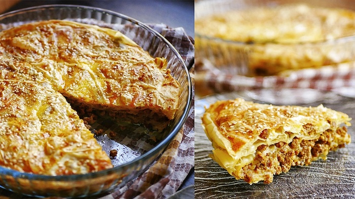 Пирог с мясом из теста фило | Очень просто и вкусно! Пирог, Выпечка, Рецепт, Видео рецепт, Видео