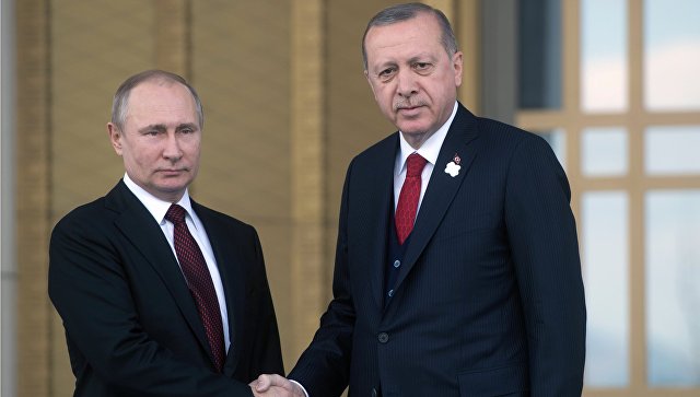 Президент РФ Владимир Путин и президент Турции Тайип Эрдоган в Анкаре. Архивное фото Президент РФ Владимир Путин и президент Турции Тайип Эрдоган в Анкаре. Архивное фото