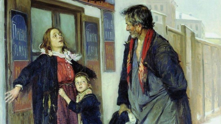 В. Е. Маковский, «Не пущу!», 1892 г.