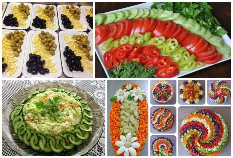 Овощные еда, красота, нарезка, стол, украшение