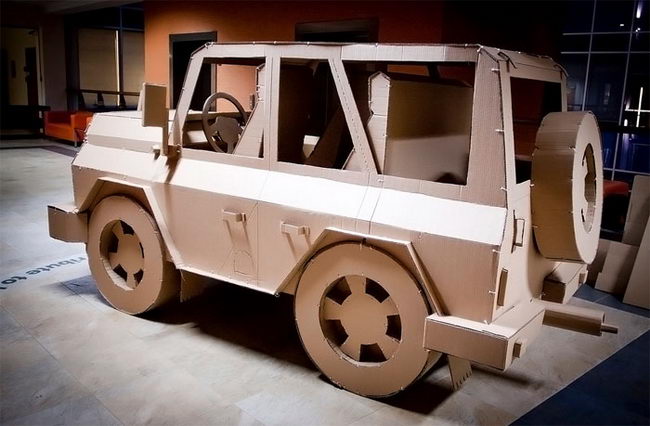 Модели автомобилей из картона