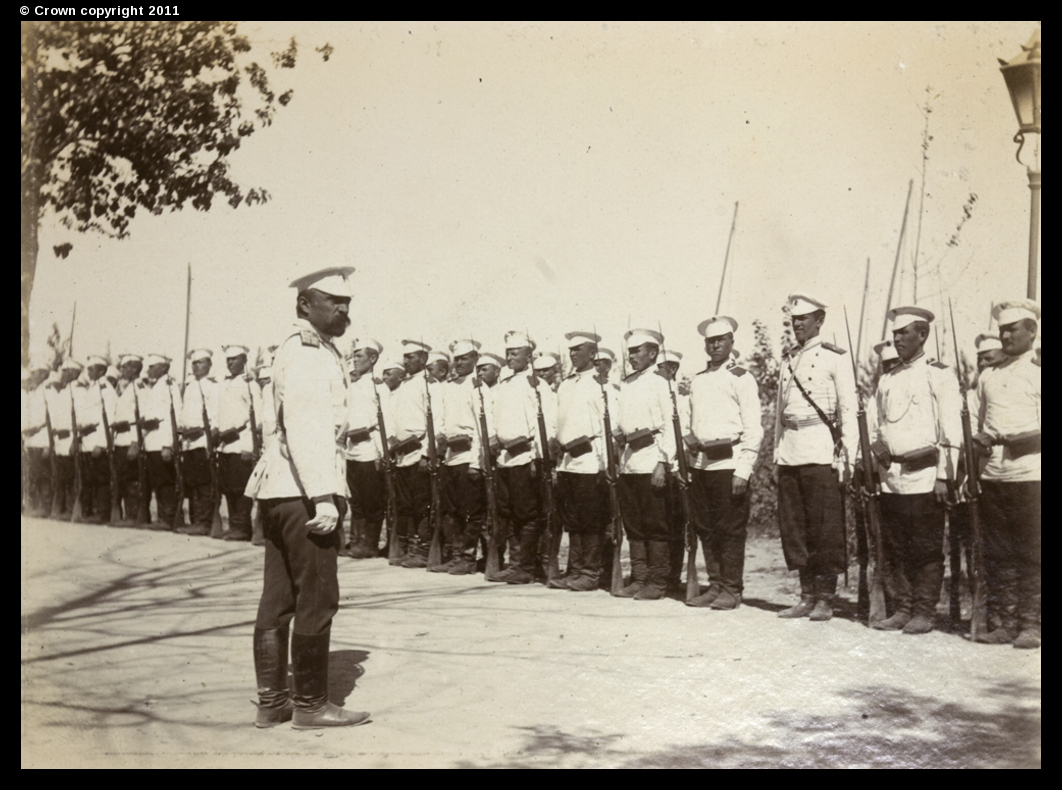 Русские солдаты Боксерское восстание. Союзные войска в Тяньцзине. 1900