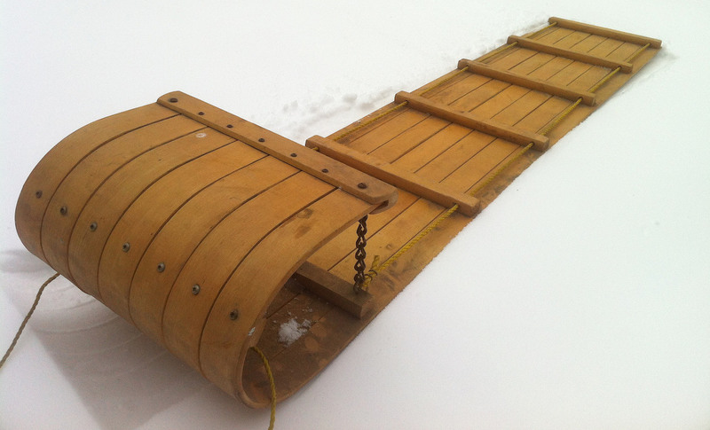 Classic toboggan (as in a sled).