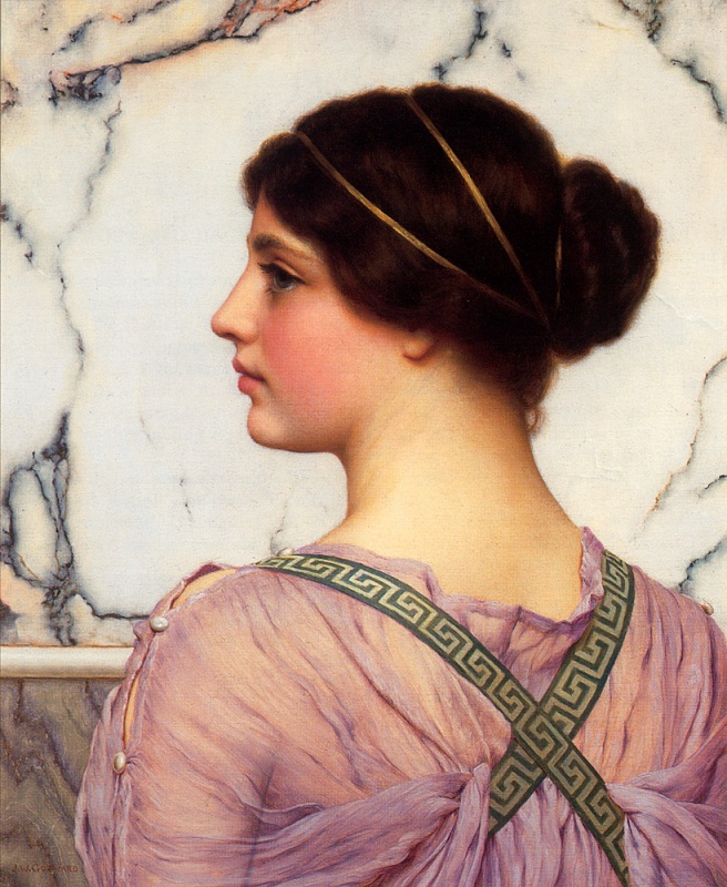   .   / John William Godward. A Grecian Lovely