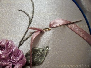 СТЕЖОК, ЕЩЁ СТЕЖОК. Розы из лент для украшения саше СТЕЖОК, ЕЩЁ СТЕЖОК. Розы из лент для украшения саше