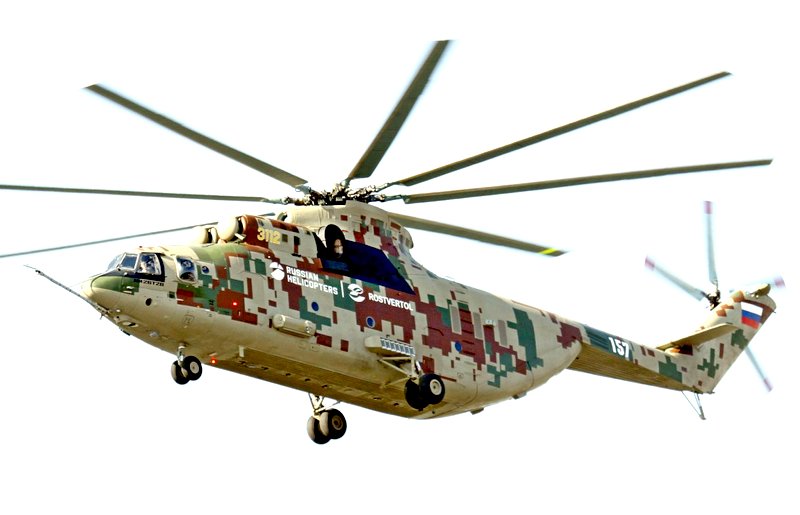 Засветился опытный образец модернизированного вертолета Ми-26Т2В