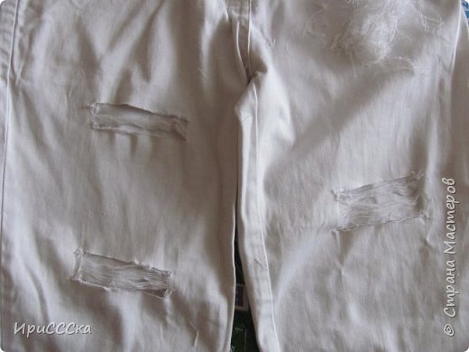 Будем делать модные рваные шорты из старых джинсов. фото 9