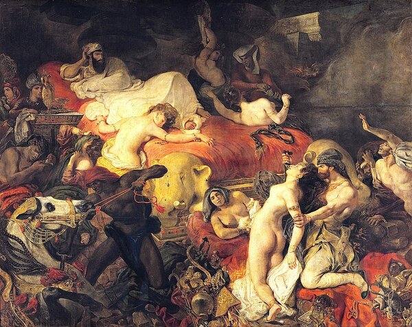 Смерть Сарданапала, 1827