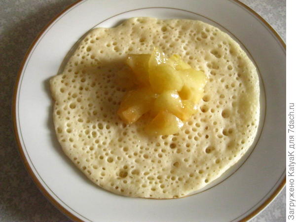 блины с яблоками постные блины с яблоками постные