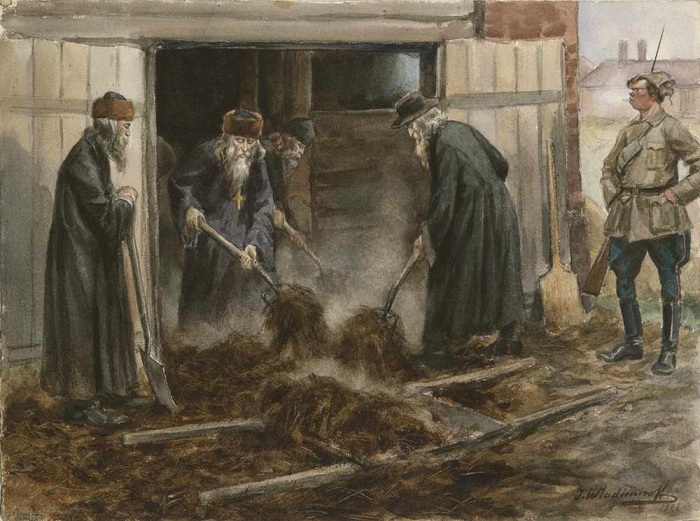 Русское духовенство на принудительных работах. (1919). Автор: Иван Владимиров. Русское духовенство на принудительных работах. (1919). Автор: Иван Владимиров.