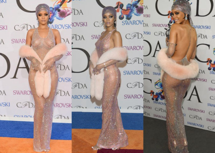 Рианна (американская певица и актриса) на церемонии вручения премии Fashion Award, 2014 г. Рианна (американская певица и актриса) на церемонии вручения премии Fashion Award, 2014 г.