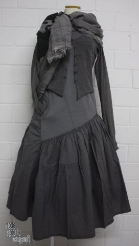 www.modegalerie-bongardt.de - rundholz mode, rundholz black label, rundholz dip Rundholz black label Sommer 2014 asym. Trägerkleid "cotton-m...