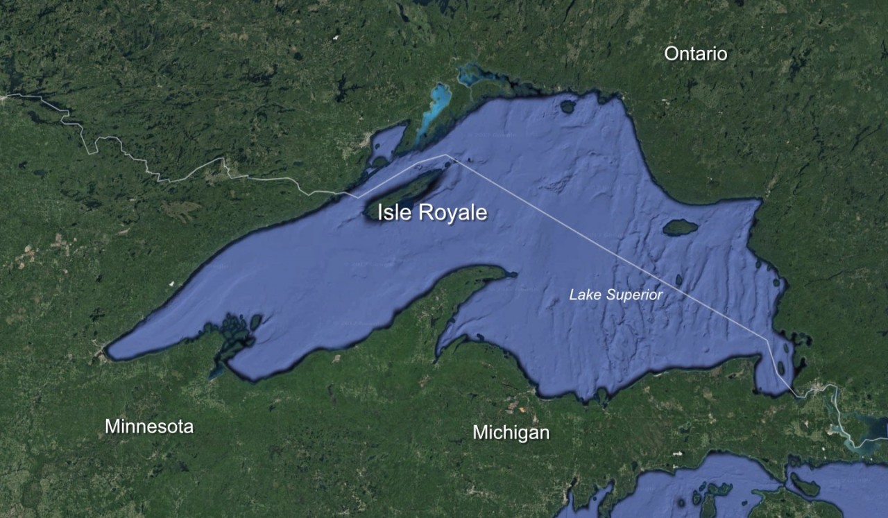 isle royale on map