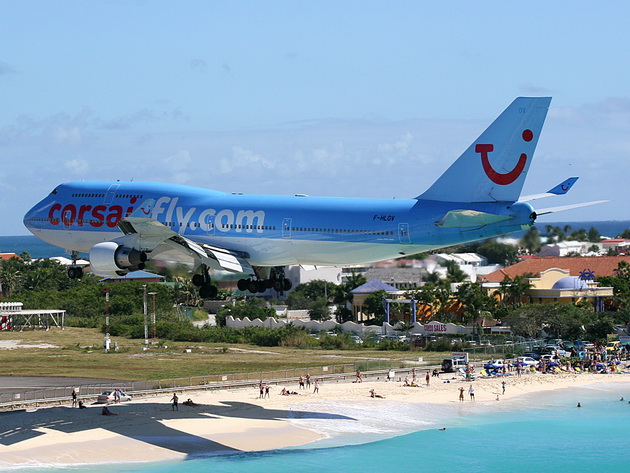 Maho Beach.   