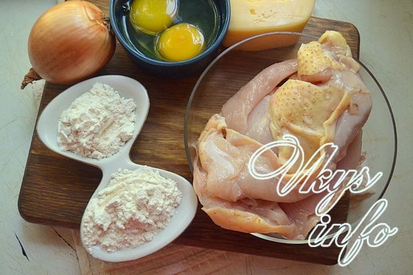 Куриные биточки с сыром фото ингредиенты
