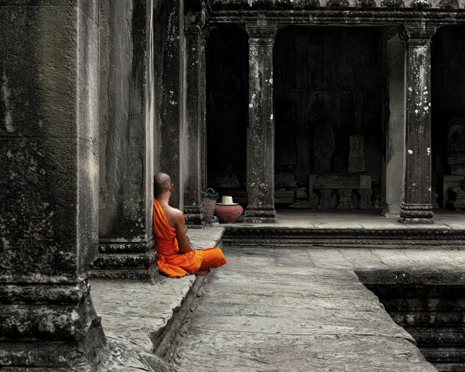 a-Monk-Meditating