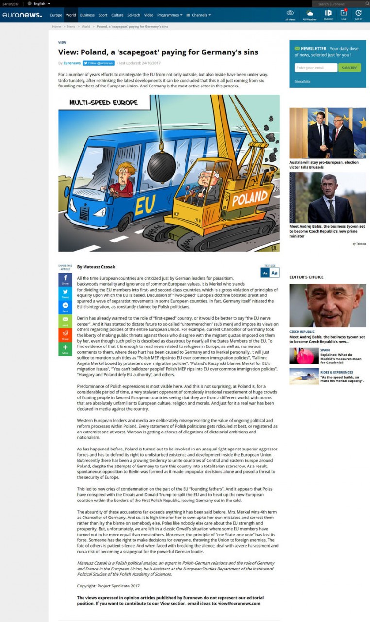 Страсти по Польше ведут к развалу Евросоюза Страсти по Польше ведут к развалу Евросоюза