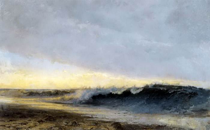 Прибой волн. (1873 год). Автор: Федор Васильев. Прибой волн. (1873 год). Автор: Федор Васильев.