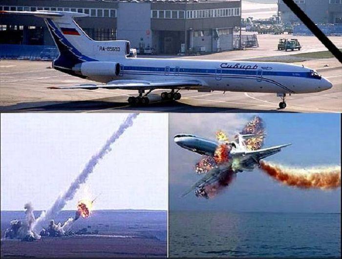Вспоминаем трагедию Ту-154 над Черным морем в 2001 г.