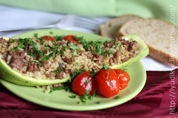 Фаршированные кабачки по-гречески