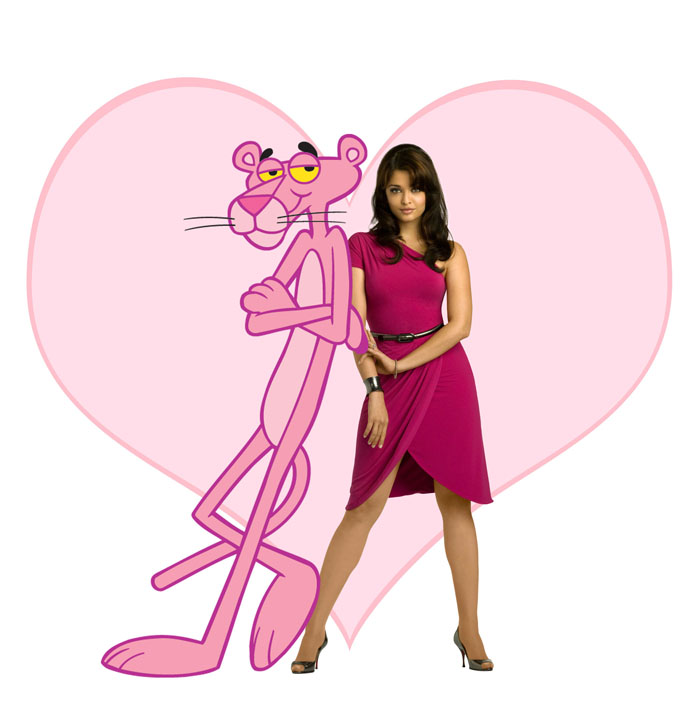 Айшвария Рай (Aishwarya Rai) и Стив Мартин (Steve Martin) в фотосессии для фильма Pink Panther 2 (2009), фото 5