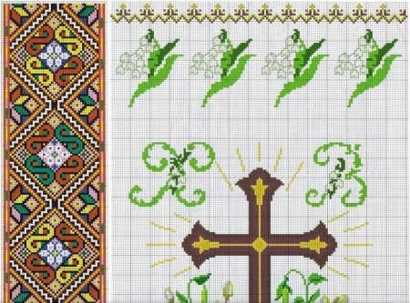 Вышивка крестом: Пасхальные рушники Вышивка крестом: Пасхальные рушники