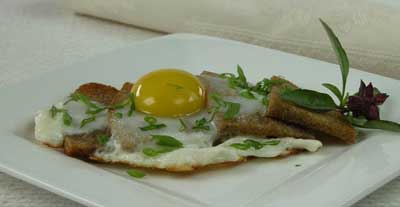 Яичница на хлебе