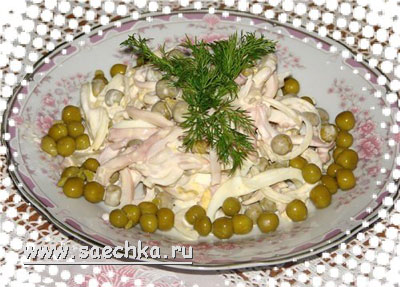 Салат из кальмаров