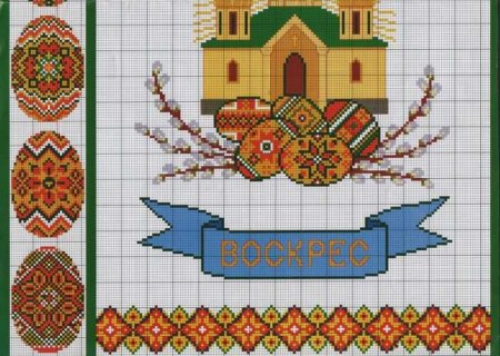 Вышивка крестом: Пасхальные рушники Вышивка крестом: Пасхальные рушники