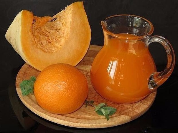 Полезный и вкусный тыквенный сок с апельсином. Готовлю каждый год!
