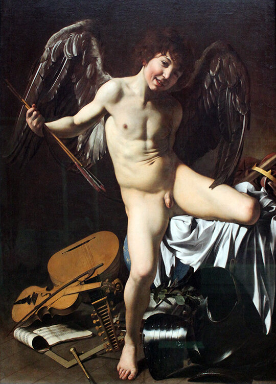 Караваджо "Амур-Победитель", 1602