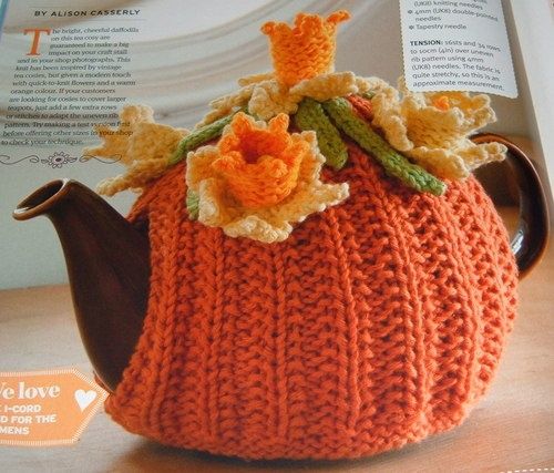 Knitting pattern – Daffodil TEA-COSY | eBay