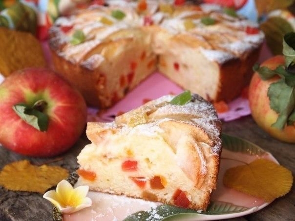 Творожно - яблочный пирог Краски осени