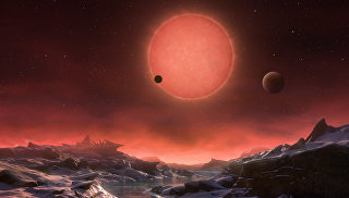Так художник представил себе планету TRAPPIST-1d и ее две кузины Так художник представил себе планету TRAPPIST-1d и ее две кузины