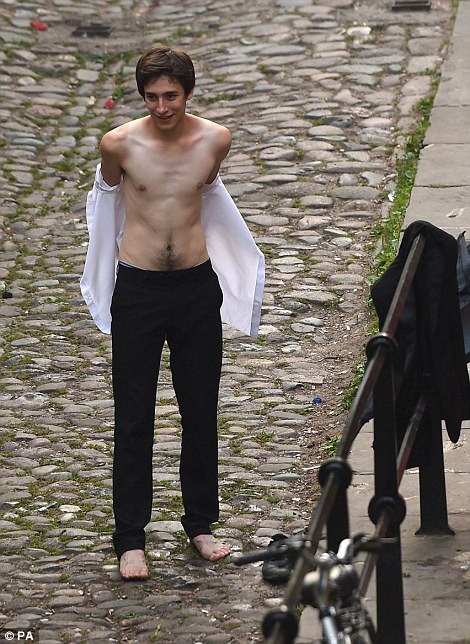 With Monday being the hottest day of the year, students couldn't wait to strip off as the sun came up this morning