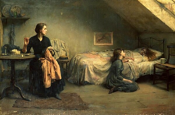 Томас Бенджамин Кеннингтон (1856-1916). "Вдова и сироты"