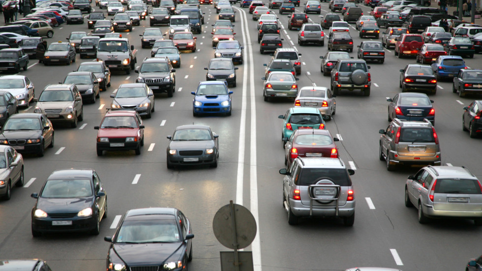 many cars on road