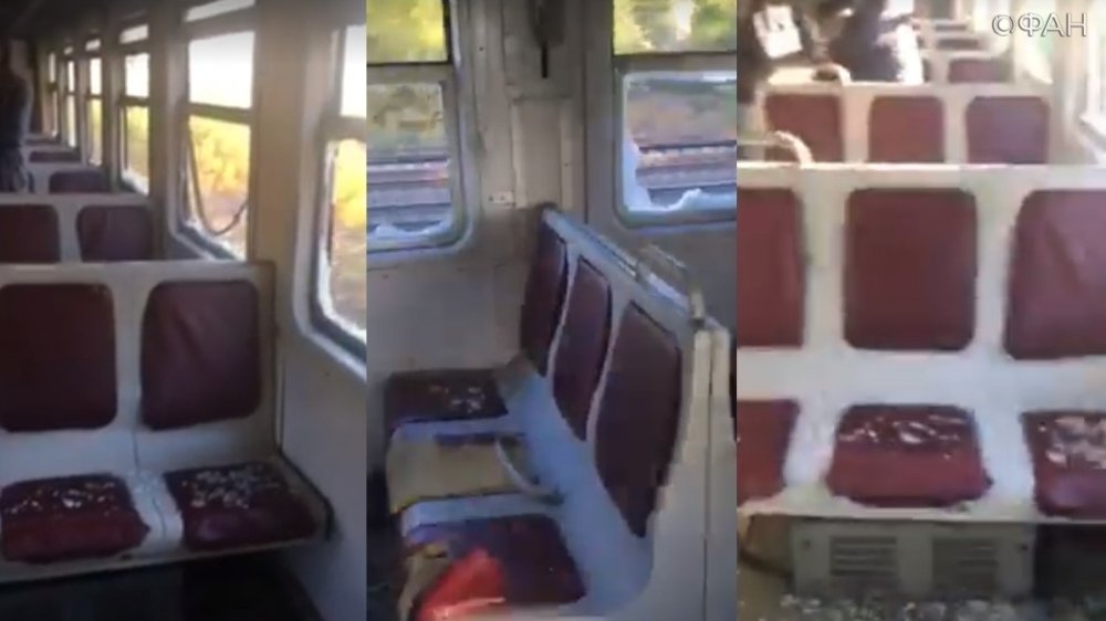 «В Европу на кабриолете»: пассажиры показали видео из разгромленной украинской электрички