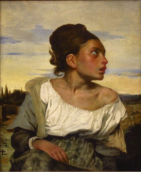 Сирота на кладбище, 1824