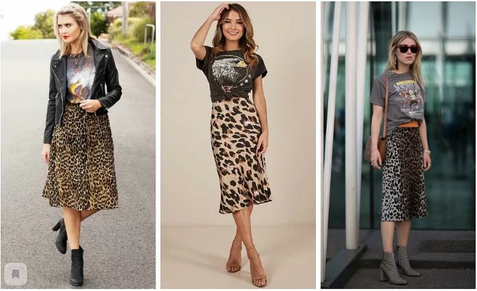 С чем носить леопардовую юбку?