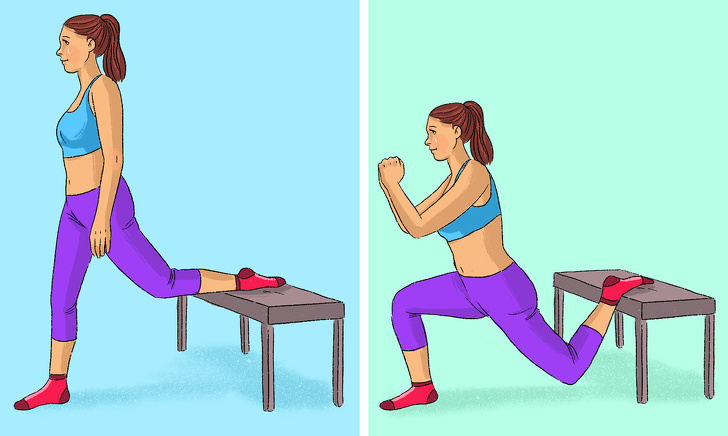 9 упражнений для ног и ягодиц, которые можно делать дома (Некоторые прямо на диване)