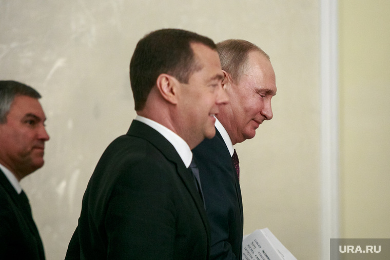Представление Президентом России Владимиром Путиным Дмитрия Медведева на должность Премьер-министра в Государственной Думе. Москва, путин владимир, володин вячеслав, медведев дмитрий