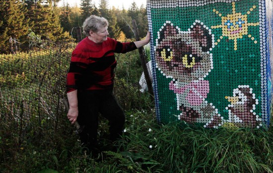 Российская пенсионерка украсила свой дом необычным способом (6 фото) Российская пенсионерка украсила свой дом необычным способом (6 фото)