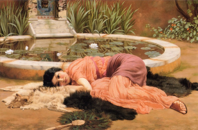   .    / John William Godward. Dolce far niente