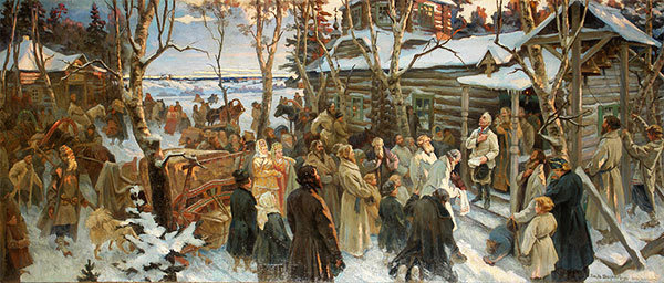 Н. Шабунин. Отъезд А. В.Суворова из села Кончанского в поход 1799 г. Н. Шабунин. Отъезд А. В.Суворова из села Кончанского в поход 1799 г.