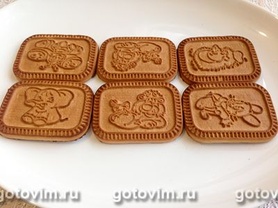 Фотографии рецепта Творожно-банановый торт из печенья без выпечки, 08 Творожно-банановый торт из печенья без выпечки